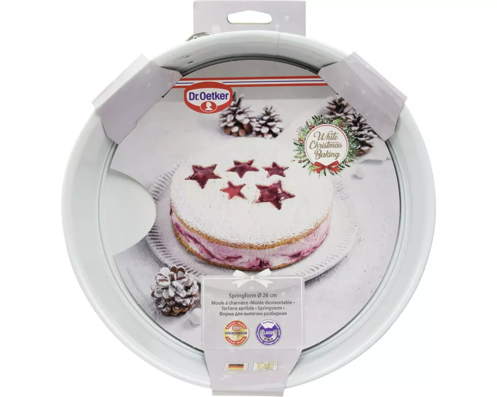 Dr.Oetker White Christmas Baking Springform 26 cm Weiss