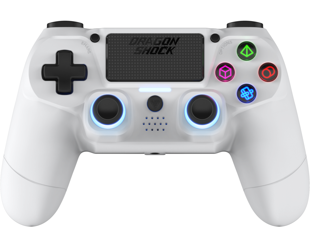 DRAGONSHOCK DS MIZAR BT Wireless Ctrl. DSCPS4-WH PS4, White