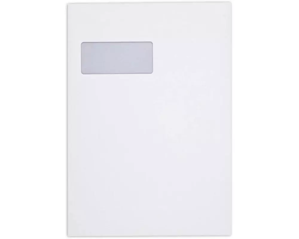 Büroline Couvert mit Fenster C4 Weiss, 250 Stück