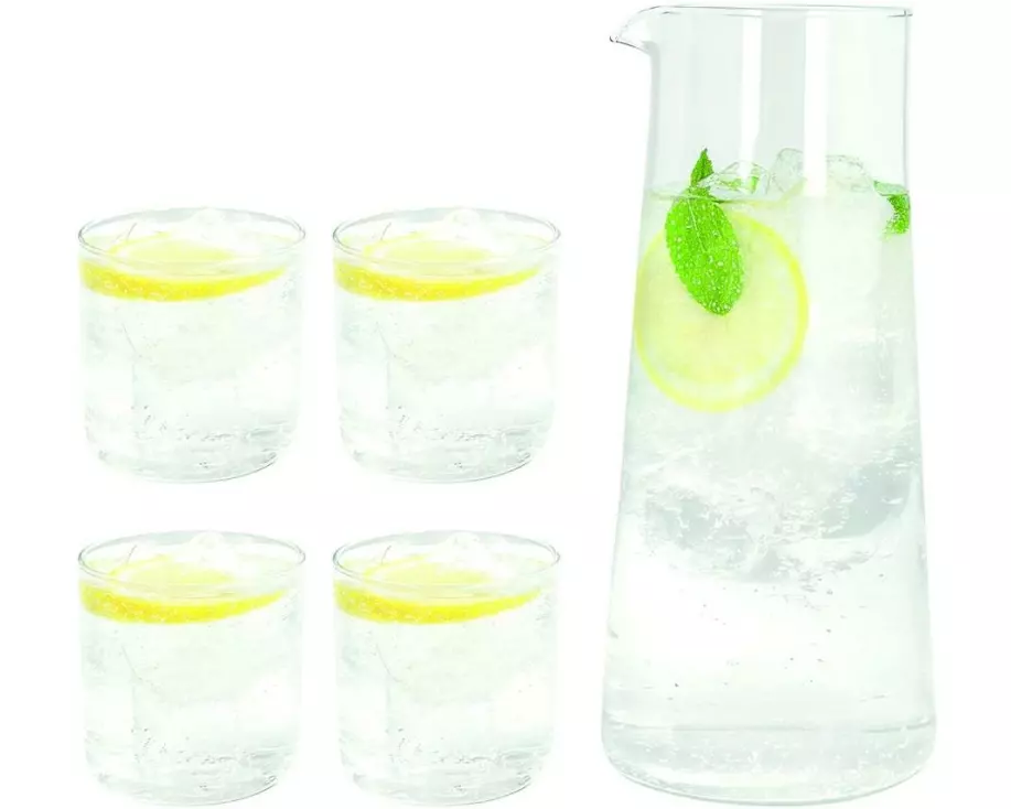 Tognana Tognana Karaffe-Set Lyra 5-teilig 5-teilig, Transparent