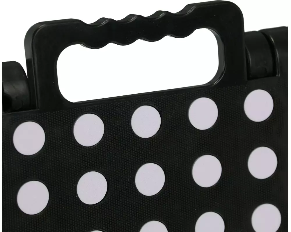 relaxdays Klapphocker XL, Schwarz / Grau