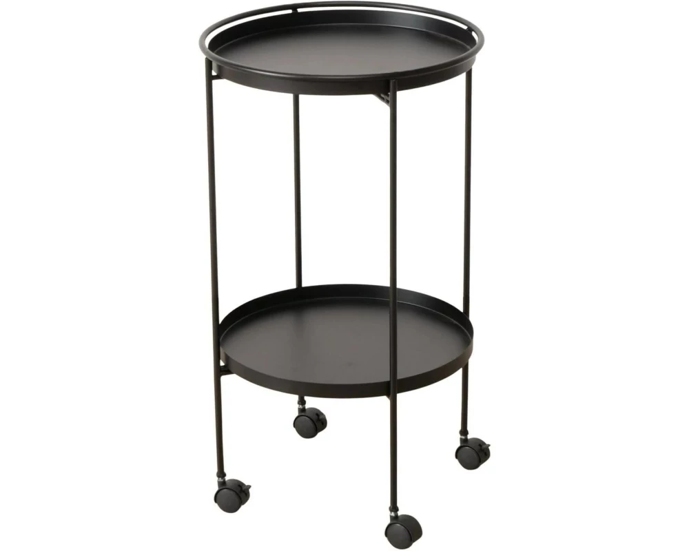 Boltze Beistelltisch Alfonso 40 x 71 cm, Schwarz