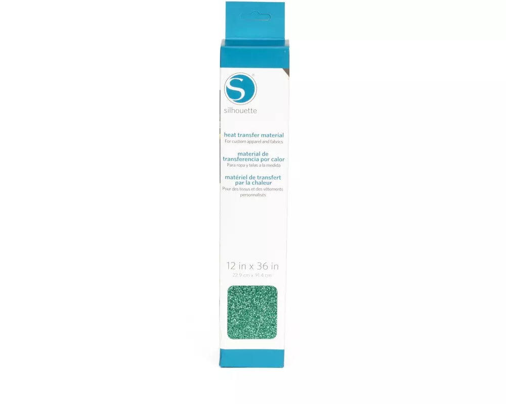 Silhouette Aufbügelfolie 30.5 cm x 90 cm Mint glitzer