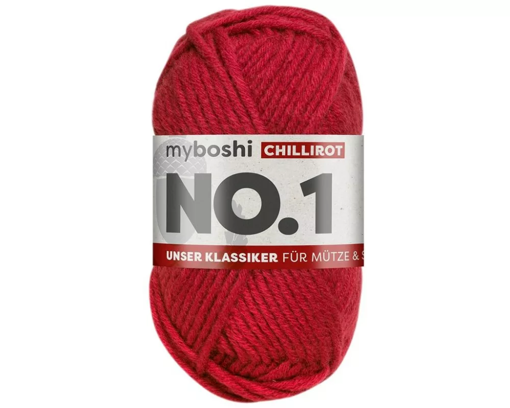 myBoshi Wolle Nr.1 Chillirot 50 g, 55 m