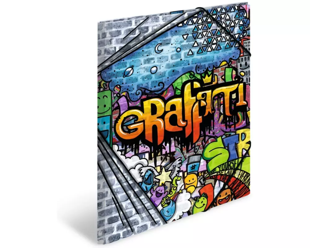 HERMA Gummibandmappe A3 Graffiti, Polypropylen, mit Innendruck