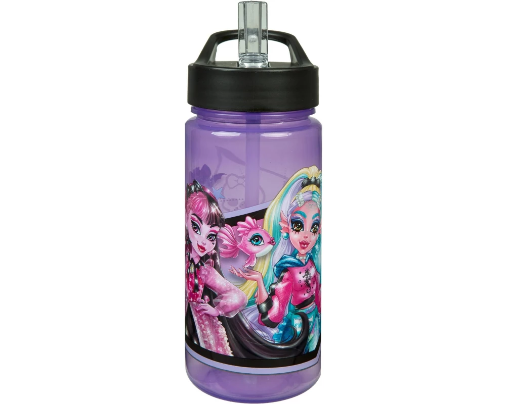 Scooli Trinkflasche Monster High 500 ml, Lila/Schwarz