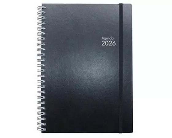 Simplex Wochenplaner Simply 15 x 21 cm, 2026, Schwarz