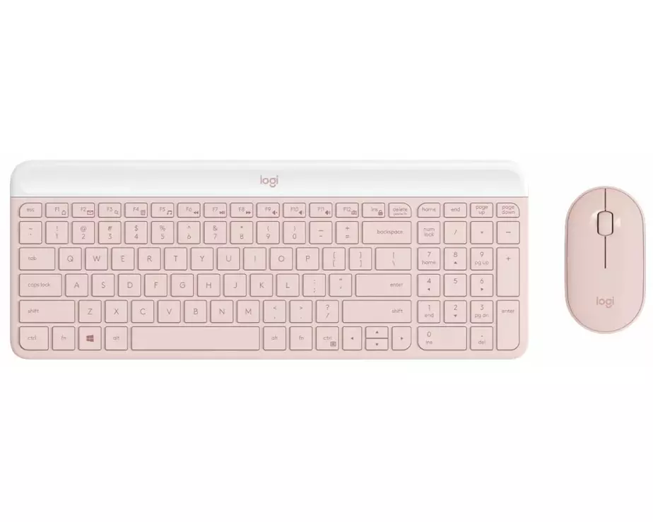 LOGITECH MK470 Slim Combo - ROSE - (DE) - CENTRAL-419