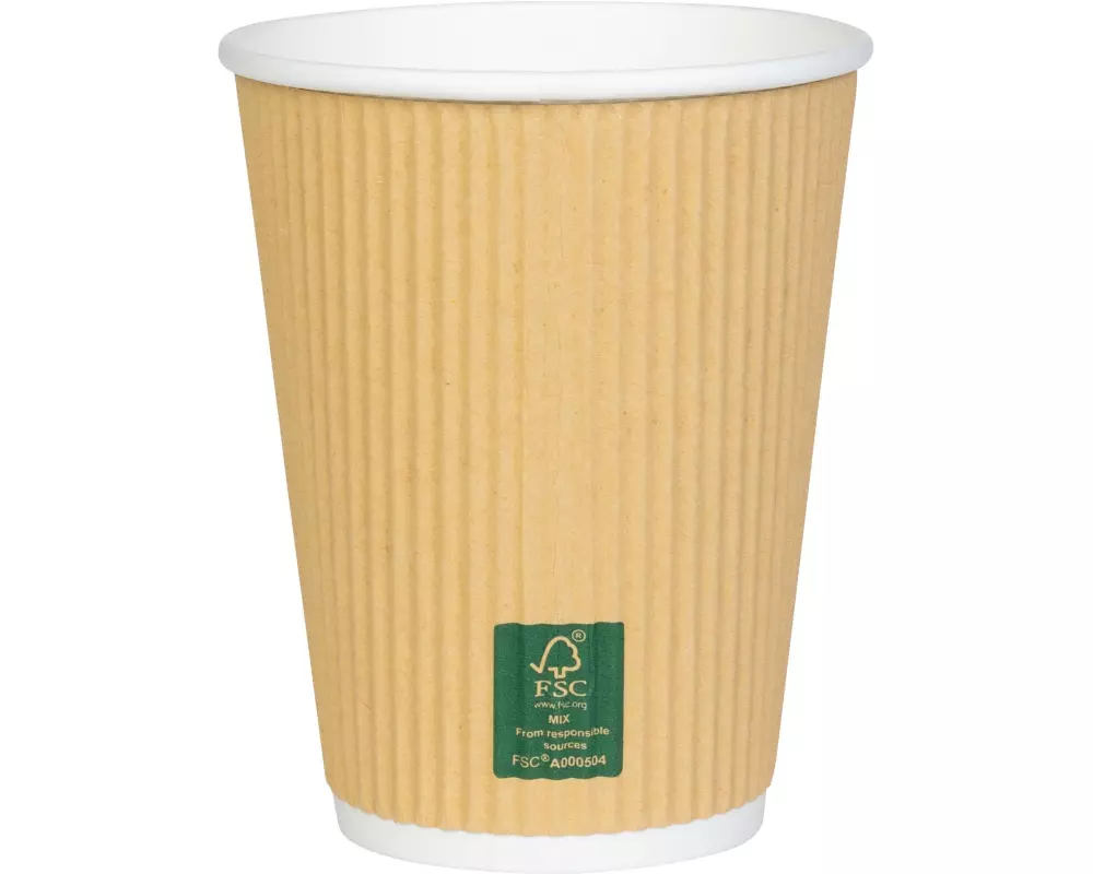 FURBER Einweg-Kaffeebecher 400 ml, 50 Stück