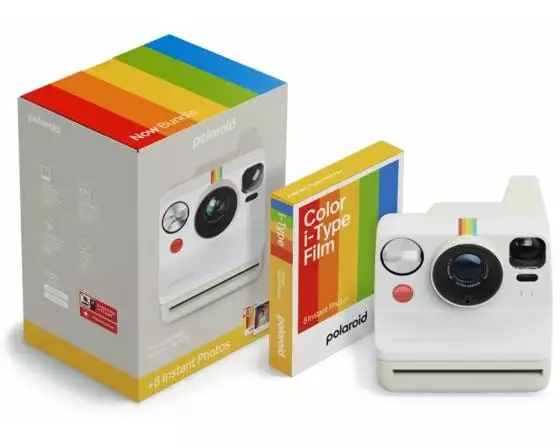 Polaroid Fotokamera Now Gen 3.0 + Color Film Bundle Weiss