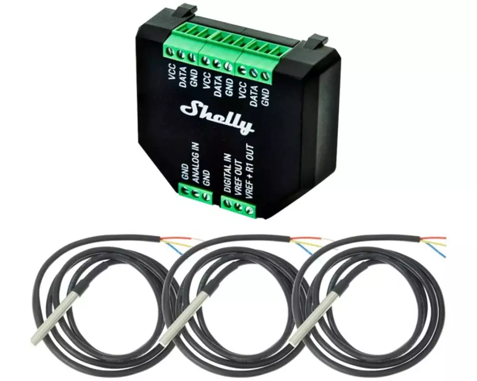 Shelly AddOn Plus Temperatursensor Set 3 für Shelly Plus Aktoren