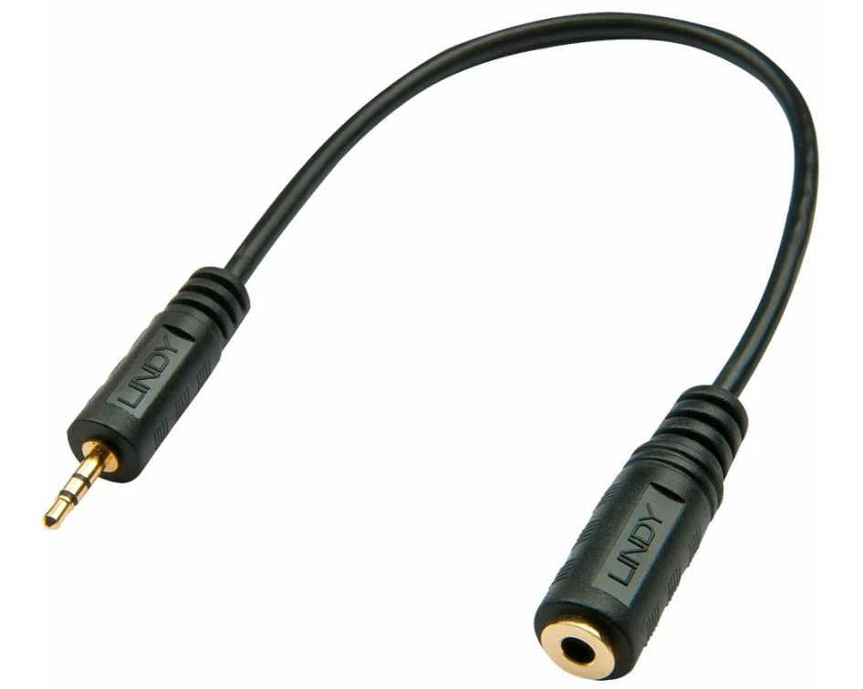 LINDY Audio Cable, 3.5mm-2.5mm F-M, 20cm- Kabel