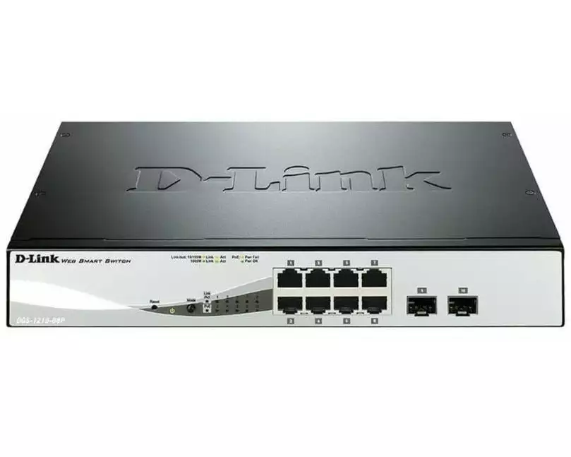 D-Link PoE Switch DGS-1210-08P 10 Port
