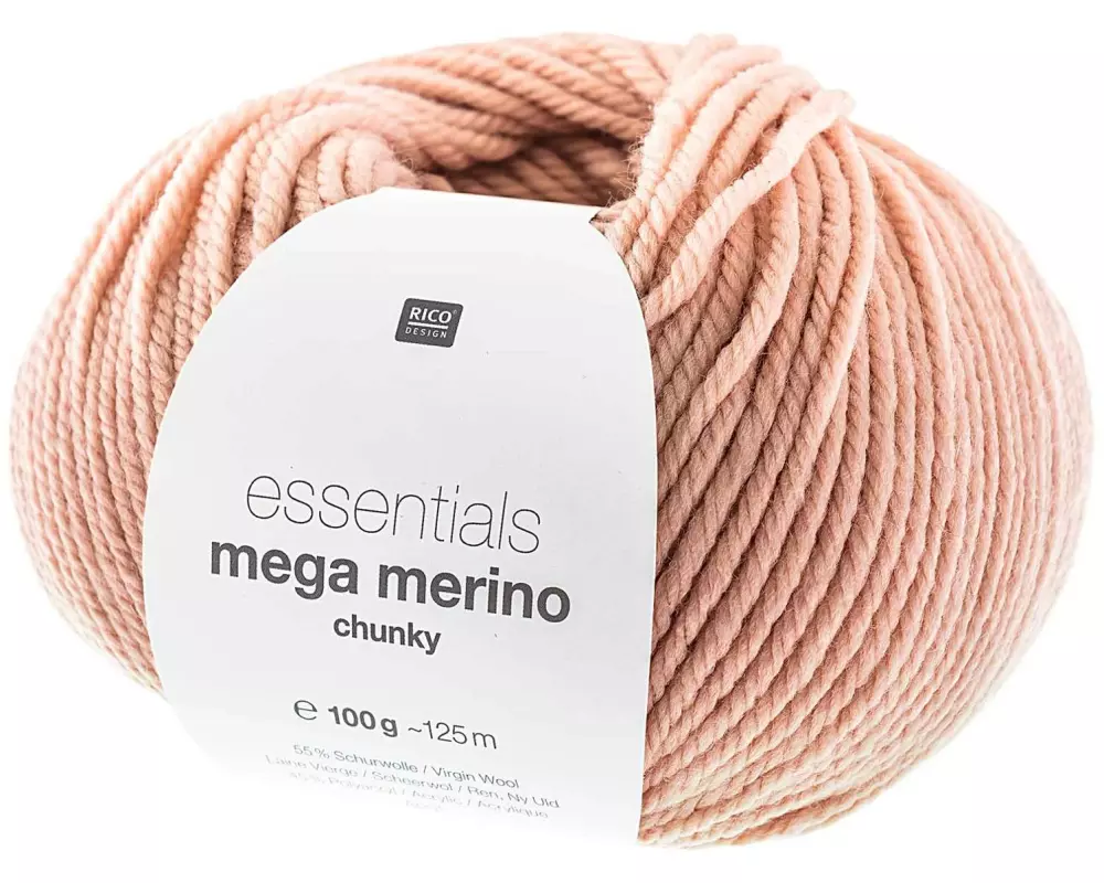 Rico Design Wolle Essentials Mega Wool chunky 100 g, Hellrosa
