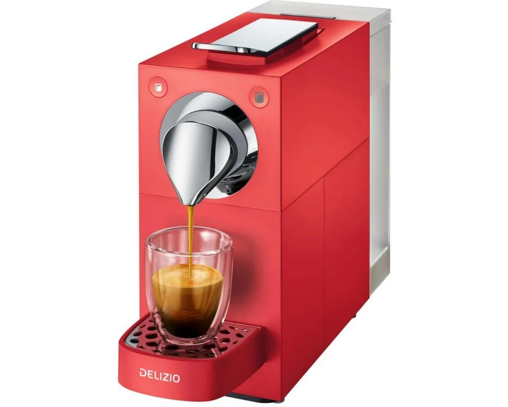 Delizio Kapselmaschine Una Cherry Red