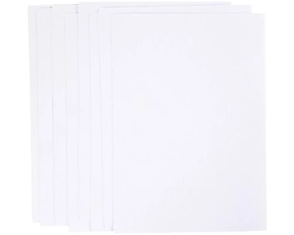 Creativ Company Wasserlösliche Stickvliese A5, Weiss, 24 Blätter