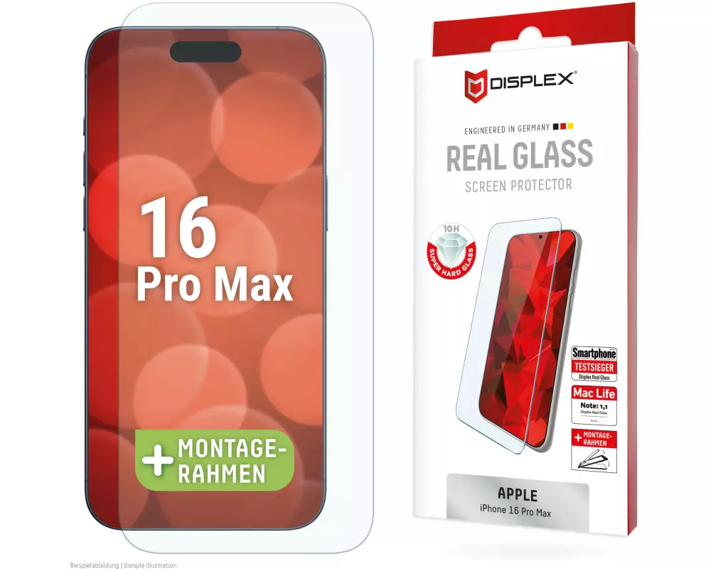 Displex 01996 Display-/Rückseitenschutz für Smartphones Klare Bildschirmschutzfolie Apple 1 Stück(e)