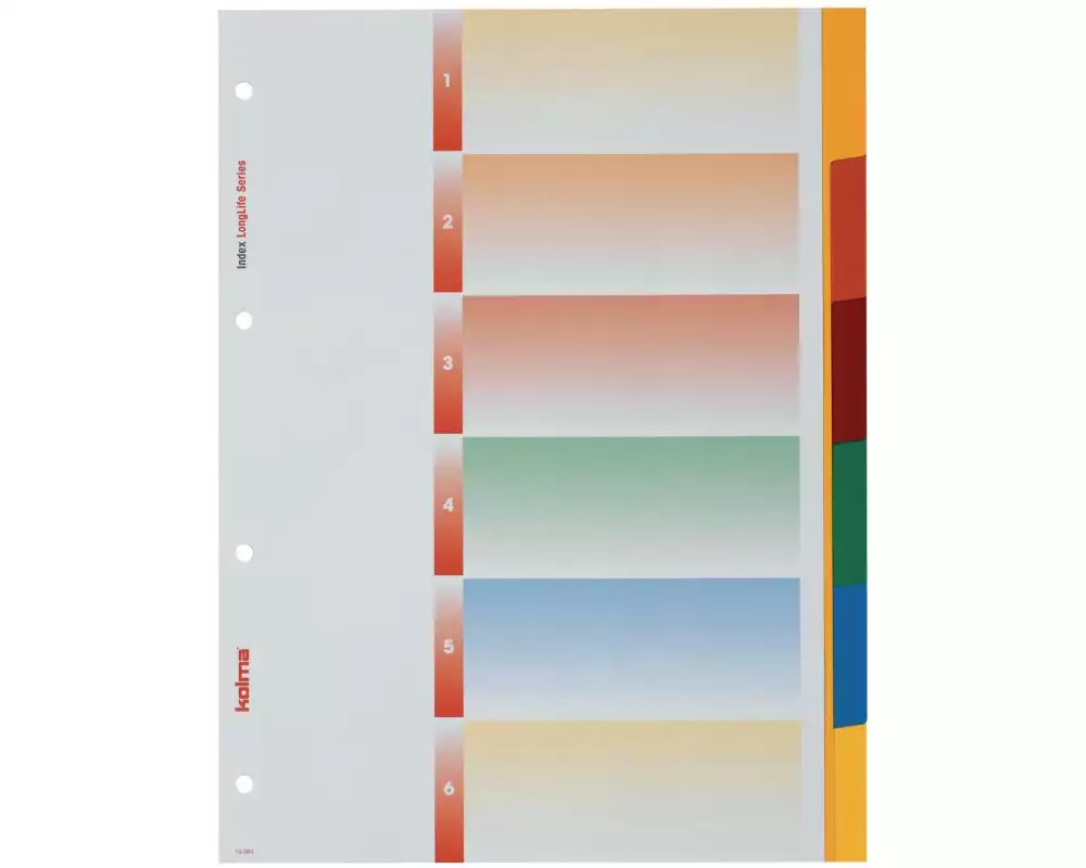 Kolma Register A4 LongLife 1-6 Blanko