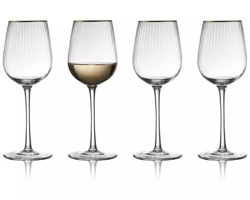 Lyngby Weissweinglas Palermo Gold 4 Stück, 30 cl