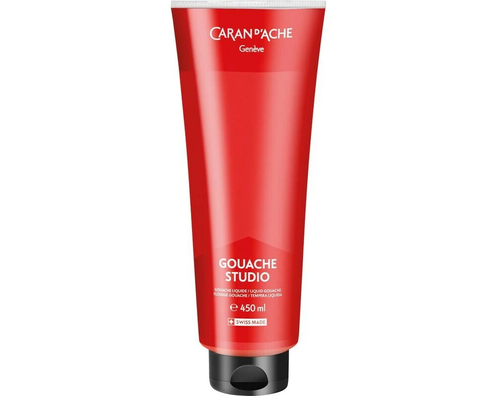 Caran d'Ache Wasserfarbe Gouache Studio 450 ml, Scharlachrot
