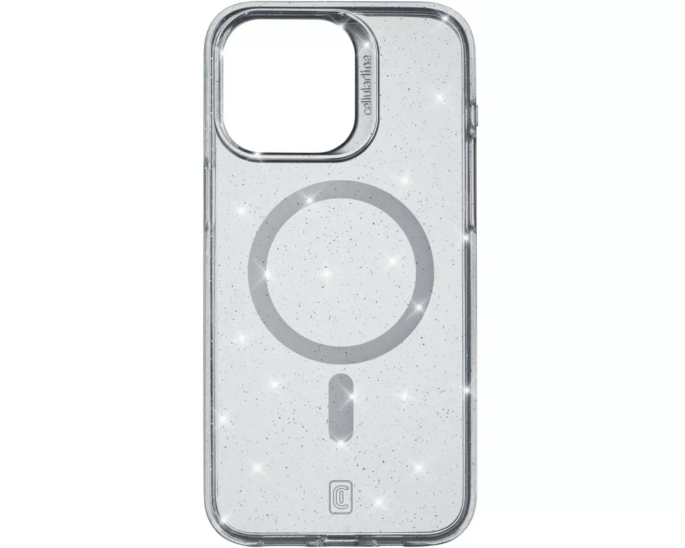 Cellular Line Back Cover Sparkle Case iPhone 15 Pro Max Transparent