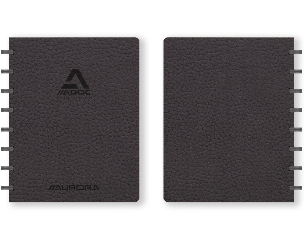 ADOC Ringbuch BUSINESS A5 3055.3 schwarz, kariert 144 Seiten