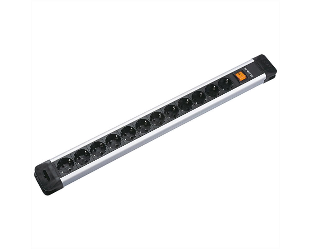 BACHMANN CONNECTUS Steckdosenleiste 9x Schutzkontakt, Kunststoff, mit Schalter, 2,0m