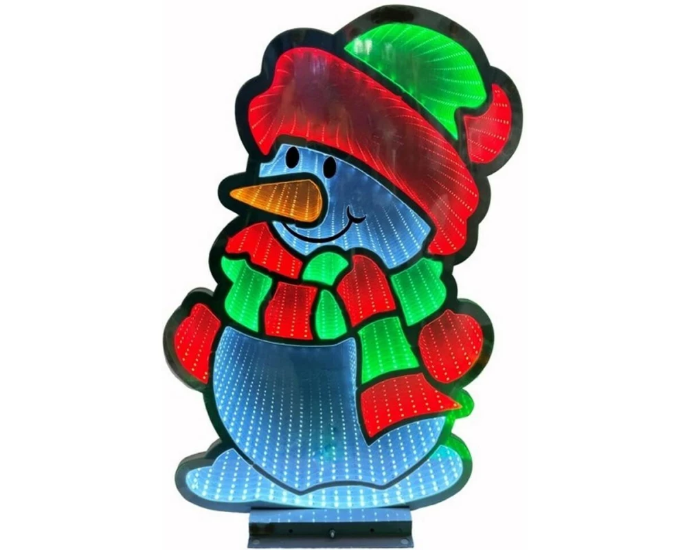 Dameco LED Figur Schneemann mit Infinity Effekt Outdoor