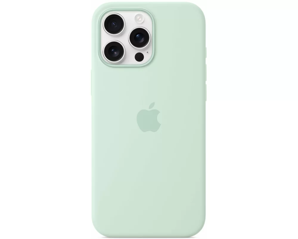 Apple Silicone Case mit MagSafe iPhone 16 Pro Max Aquamarine