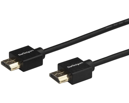 StarTech.com 6.6ft 2m HDMI 2.0 Cable, 4K 60Hz Long Premium Certified High Speed HDMI Cable with Ethernet, Ultra HD HDMI Cable Male to Male