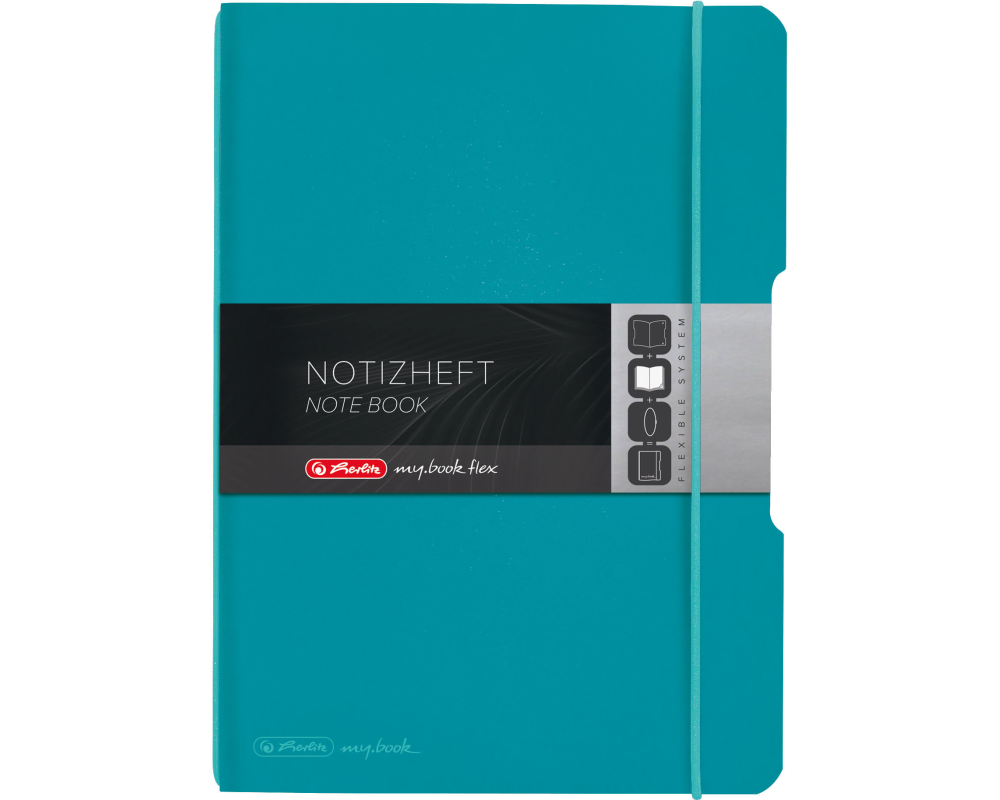 HERLITZ my.book flex A5 50015993 Carribean Turqu. 40 Bl.kariert