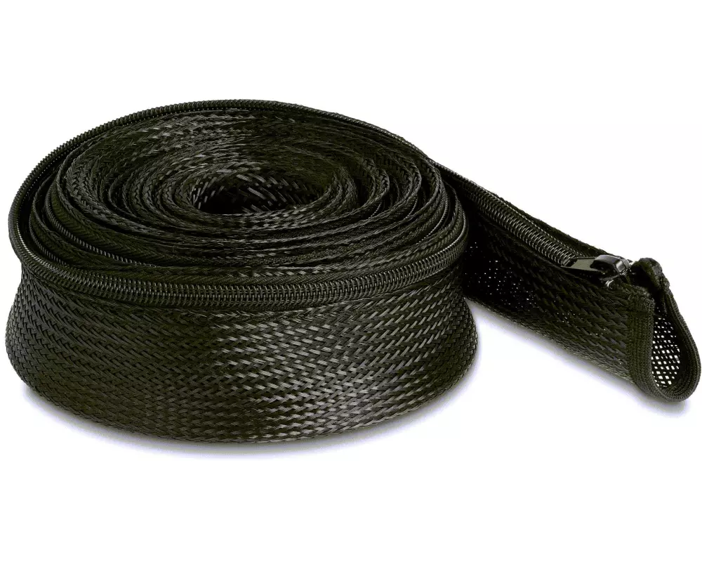 Delock Kabelschlauch 5 m x 50 mm, mit Reissverschluss, Schwarz