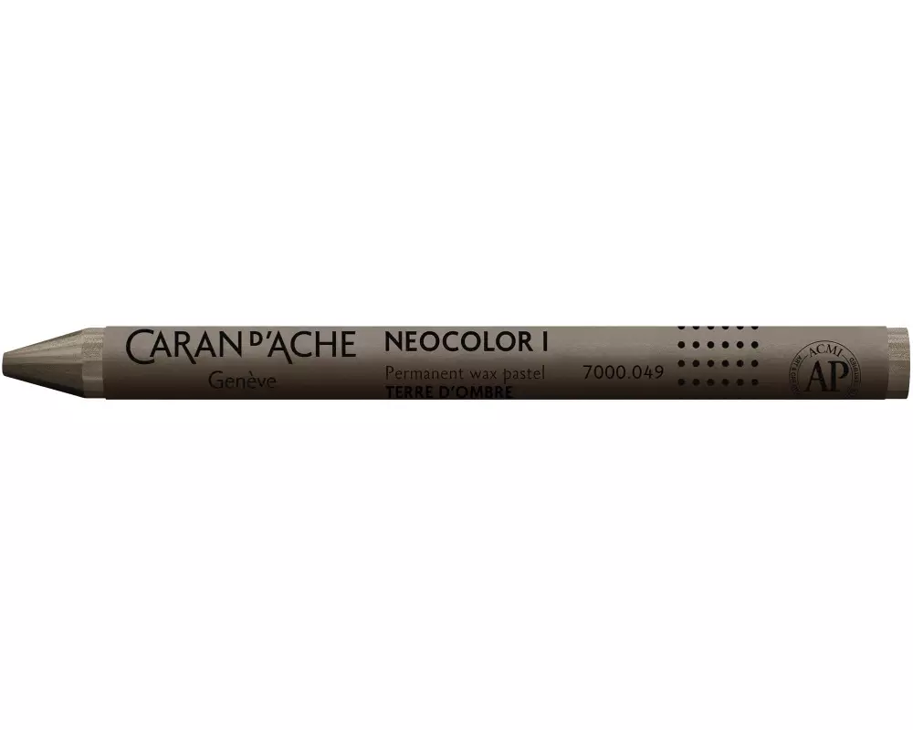 Caran d'Ache Wachsmalstifte Neocolor 1 wasserfest Umbra Natur