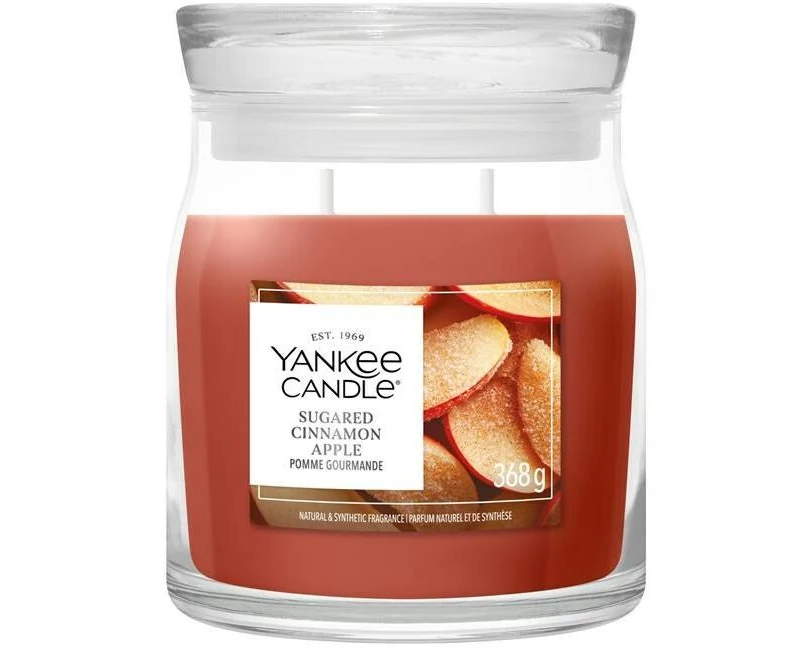 Yankee Candle Signature Duftkerze Sugared Cinnamon Apple Signature Medium Jar