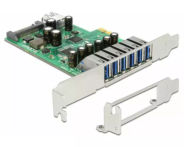 Delock PCI-Express-Karte 89377 USB 3.0 - 6x extern + 1x intern