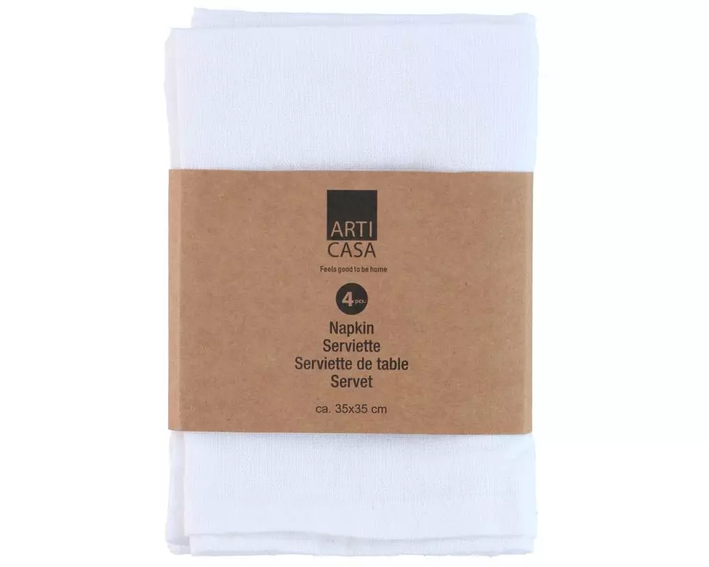 Arti Casa Servietten 35 x 35 cm, Weiss