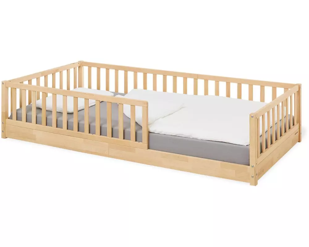 Pinolino Bodenbett Evi, 90 x 200 cm, Natur unbehandelt