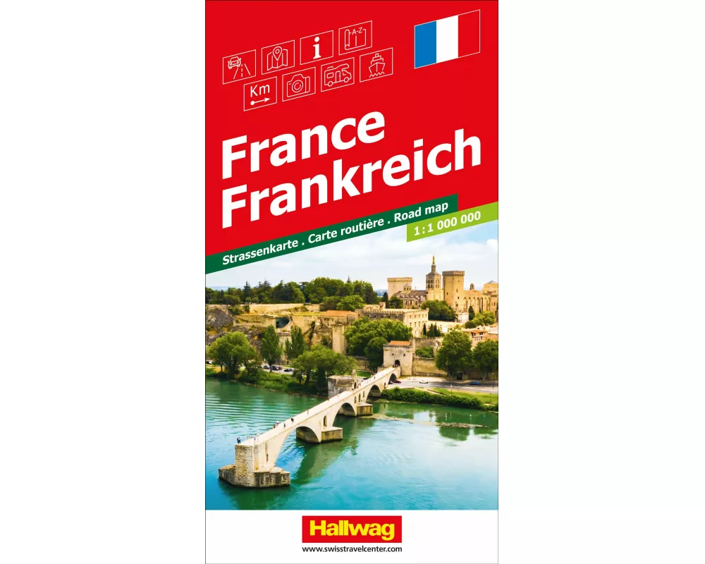Hallwag Strassenkarte Frankreich 1:1 Mio