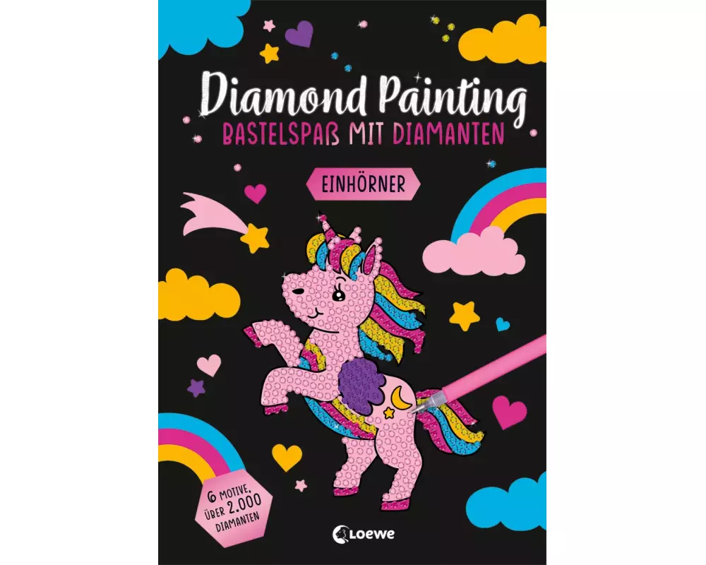 Diamond Painting - Bastelspaß mit Diamanten - Einhörner