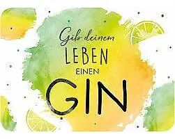 Postkarte. Gib deinem Leben... (Zitronen)