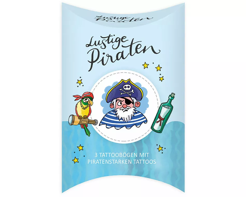Tattoos. Lustige Piraten