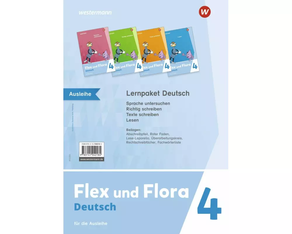 Flex und Flora 4. Lernpaket Deutsch (Druckschrift) Für die Ausleihe
