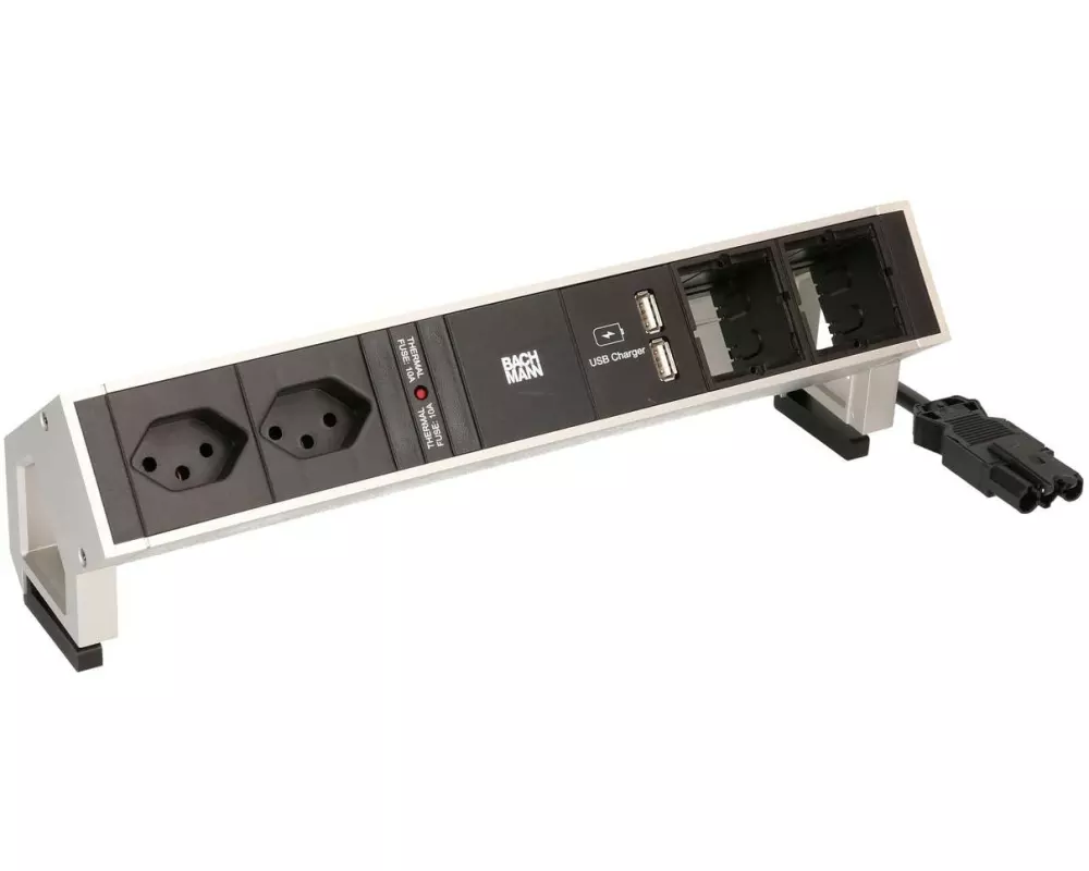 Bachmann Tischsteckdosenleiste DESK 2 2x T13, 2x ABD