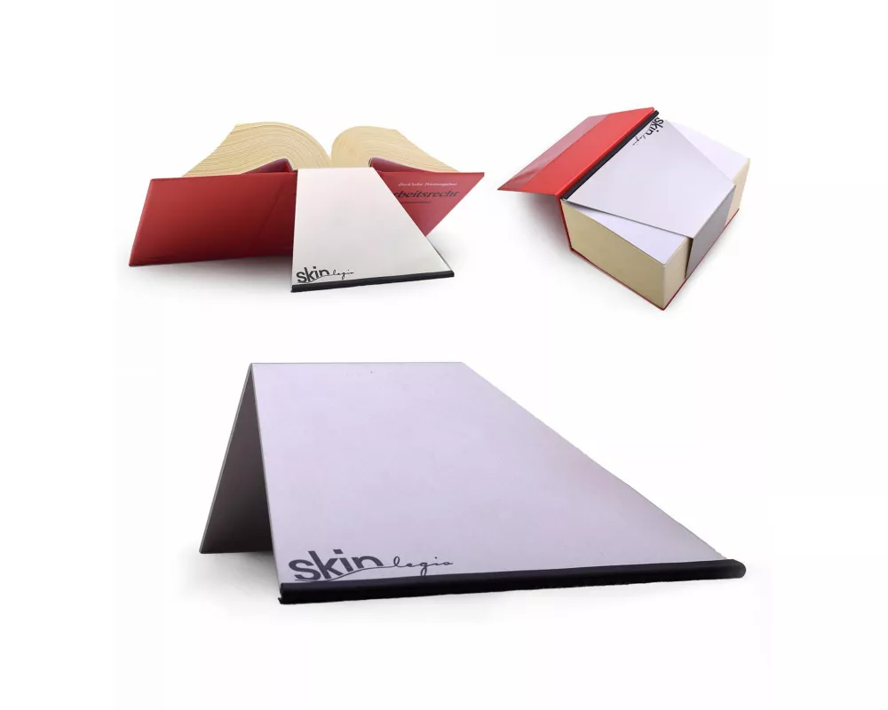 SKIN Buchstütze LEGIS Gr. XL (Habersack) mit rutschfester Gummikante