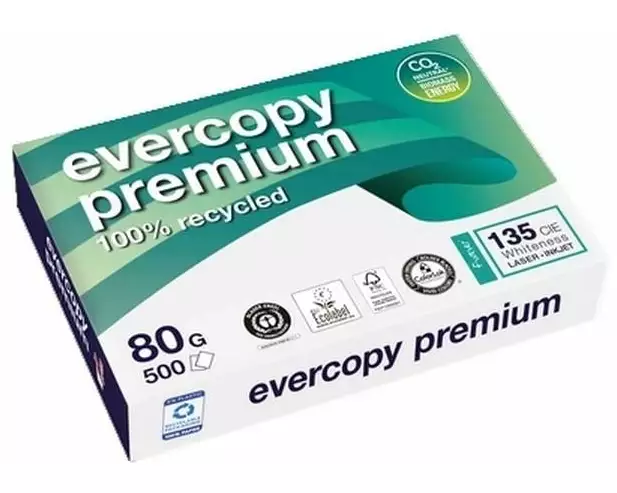 Evercopy Kopierpapier Premium A4, Weiss, 80 g/m², 500 Blatt