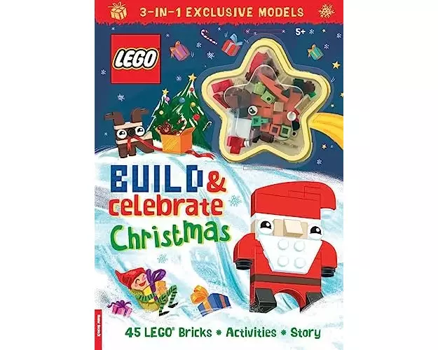 LEGO Books: Build & Celebrate Christmas (includes 45 bricks)