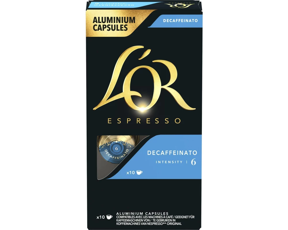 L'Or Kaffeekapseln Decaffeinato 10 Stück