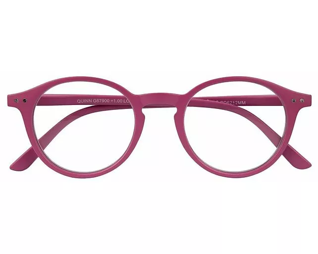 Brille. QUINN G67900 pink Kunststoffbrille +2.50 dpt