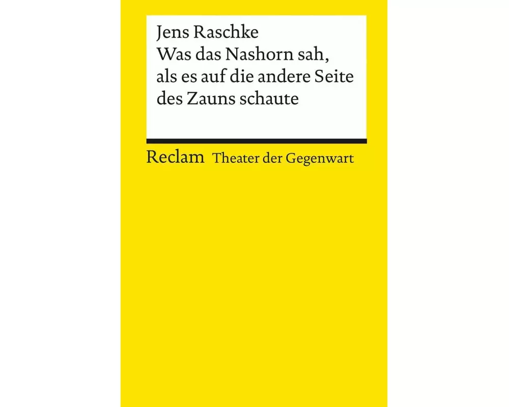 Was das Nashorn sah, als es auf die andere Seite des Zauns schaute