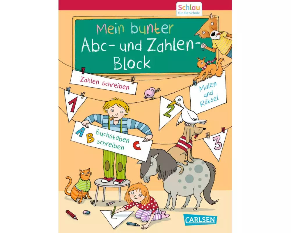 Schlau für die Schule: Mein bunter ABC- und Zahlen-Block